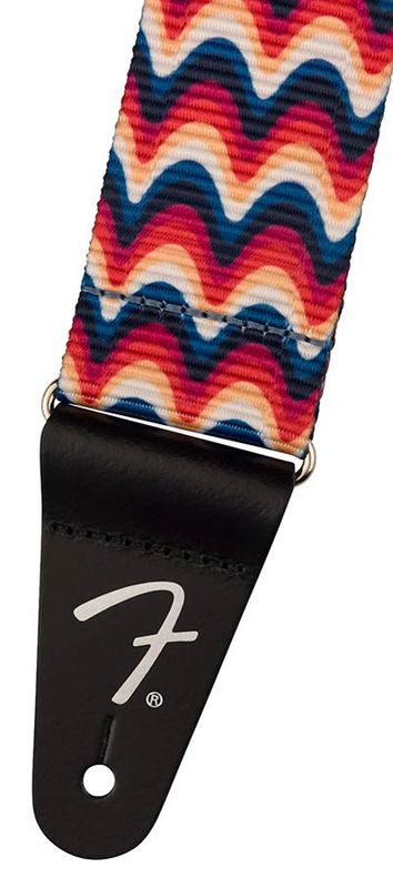 Fender  Retro ribbed poly guitar strap, ripple design