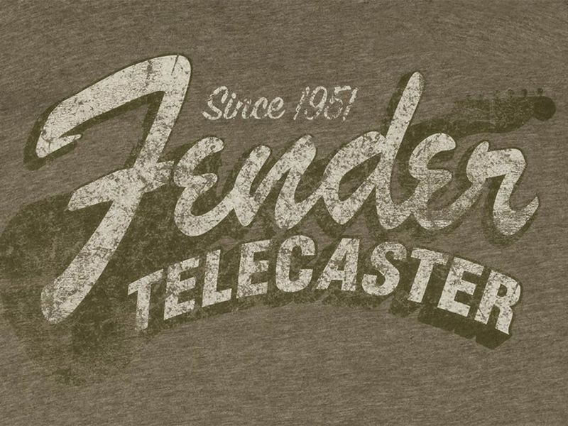Fender Since 1951 Telecaster t-shirt, military heather green, XXL