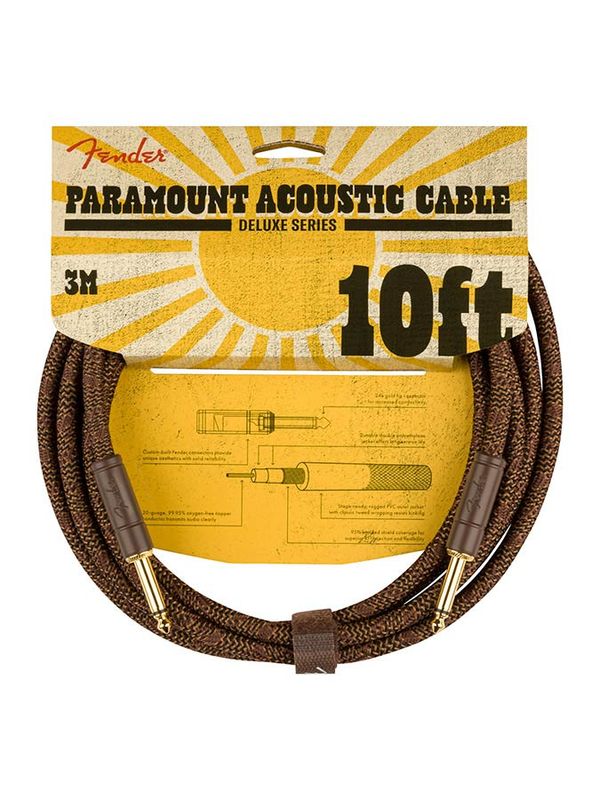Fender  Paramount 10' acoustic Inst.cable, brown