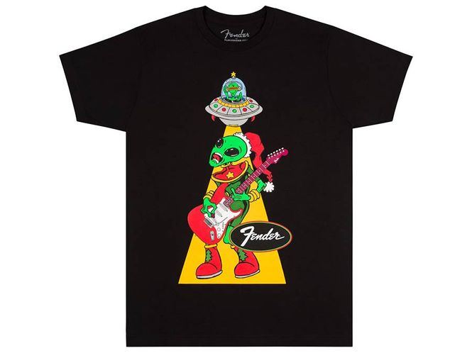 Hovedbilde Fender t-shirt Ugly Christmas Alien, black, S