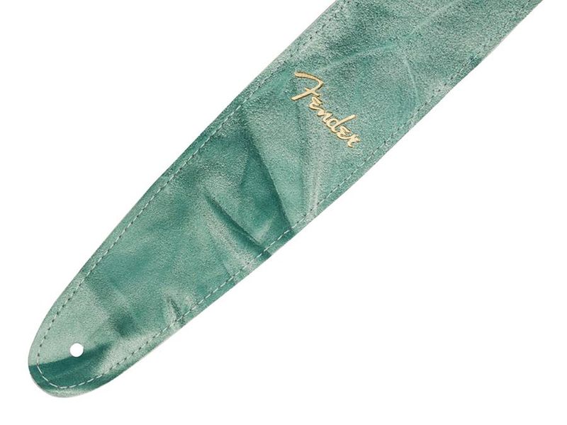 Fender  tie dye leather strap, sage green