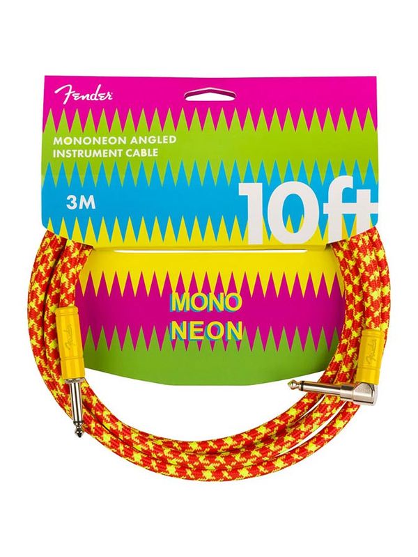 Fender Mononeon 10' angled Inst.cable, orange