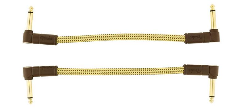 Fender Deluxe Series patch cables (2 pcs), 6ft, tweed