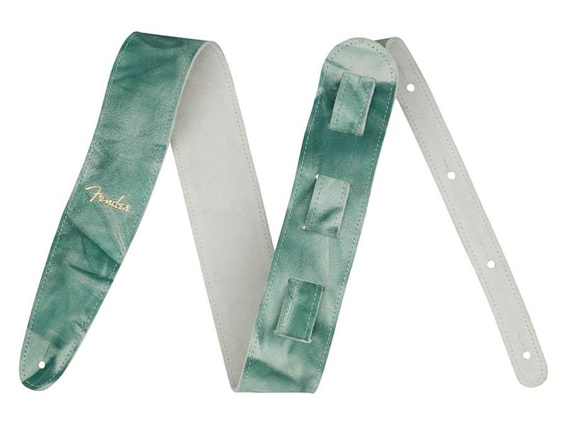 Fender  tie dye leather strap, sage green
