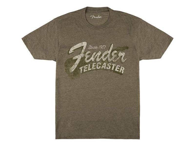 Fender Since 1951 Telecaster t-shirt, military heather green, XXL