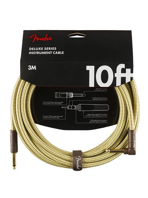 Hovedbilde Fender Deluxe Series Inst.cable, 10ft, 1x angled, ...