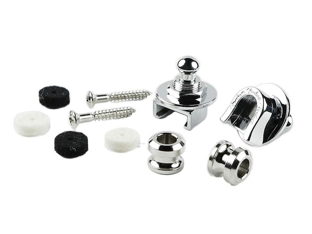 Fender  strap locks, set of 2, chrome