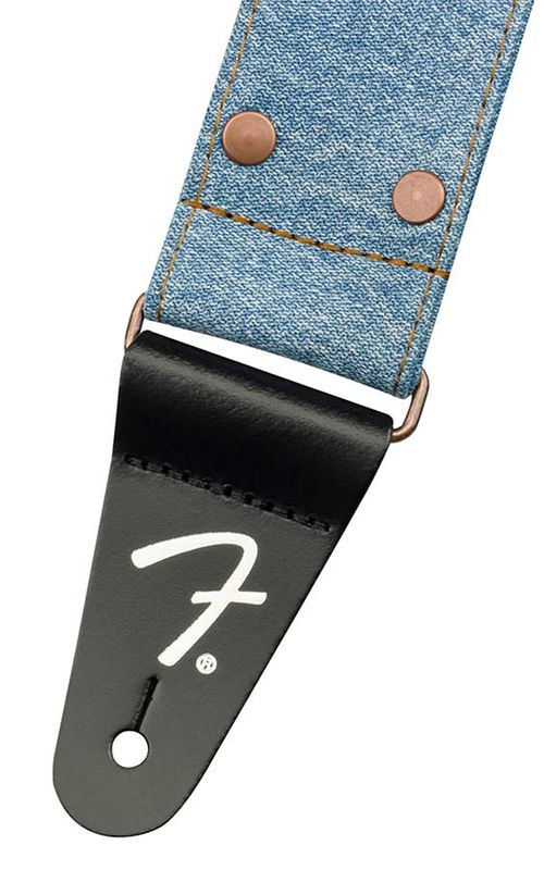 Fender  Wrangler riveted denim strap, light indigo