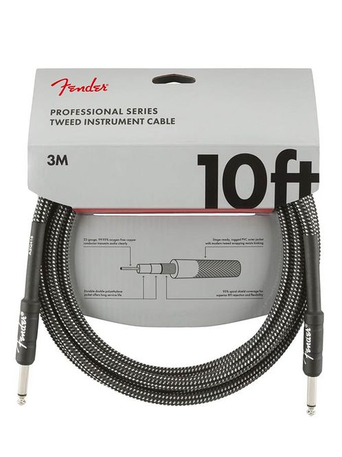 Hovedbilde Fender Professional Tweed Inst.cable, 10ft, gray tweed