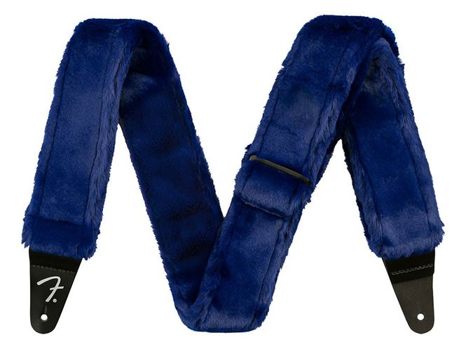 Hovedbilde Fender Poodle plush guitar strap, blue