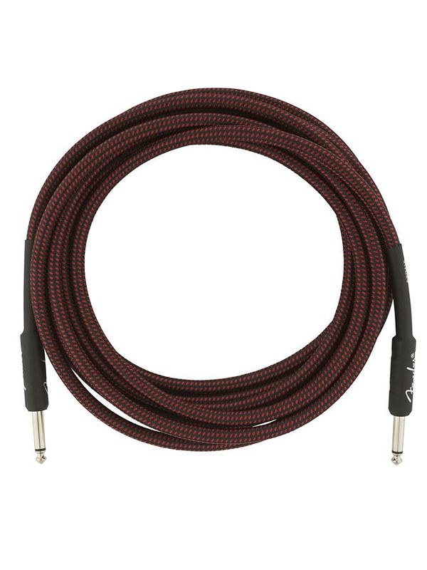 Fender Professional Tweed Inst.cable, 18.6ft, red tweed