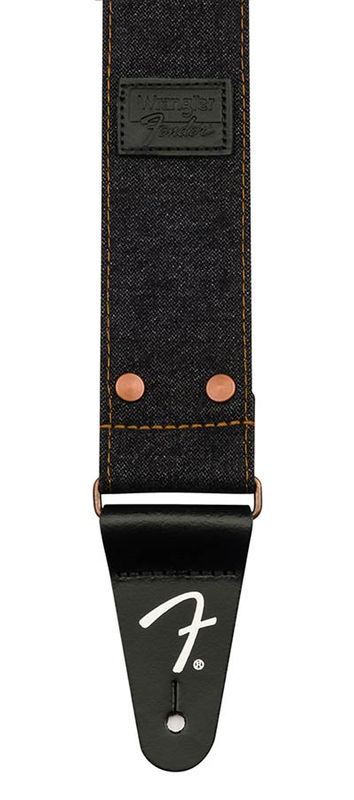 Fender  Wrangler riveted denim strap, black