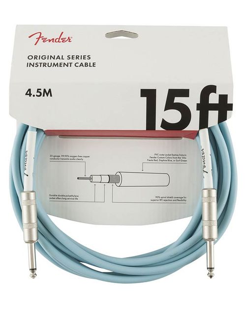 Hovedbilde Fender Original Series Inst.cable, 15ft, daphne ...
