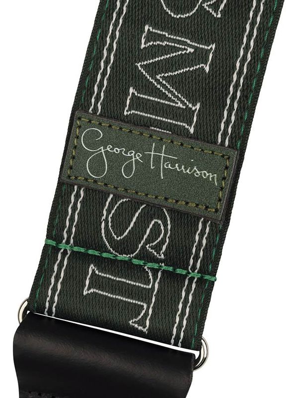 Fender George .H ATMP Logo guitar strap, green polyester, 2