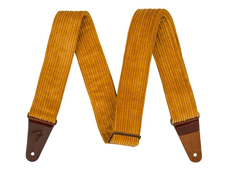 Fender  Corduroy guitar strap, blaze gold, polyester corduro
