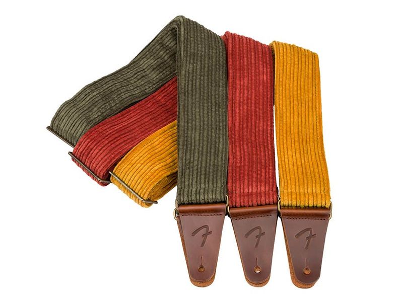 Fender  Corduroy guitar strap, blaze gold, polyester corduro
