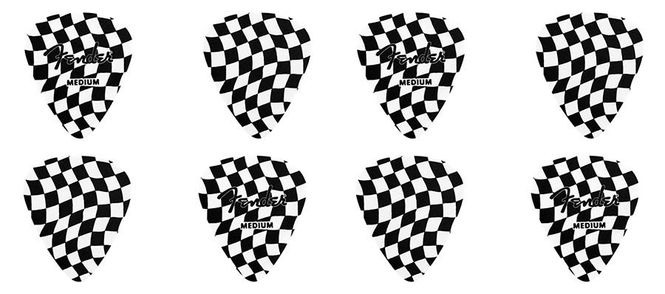 Hovedbilde Fender checkerboard picks, 351 shape, celluloid, ...