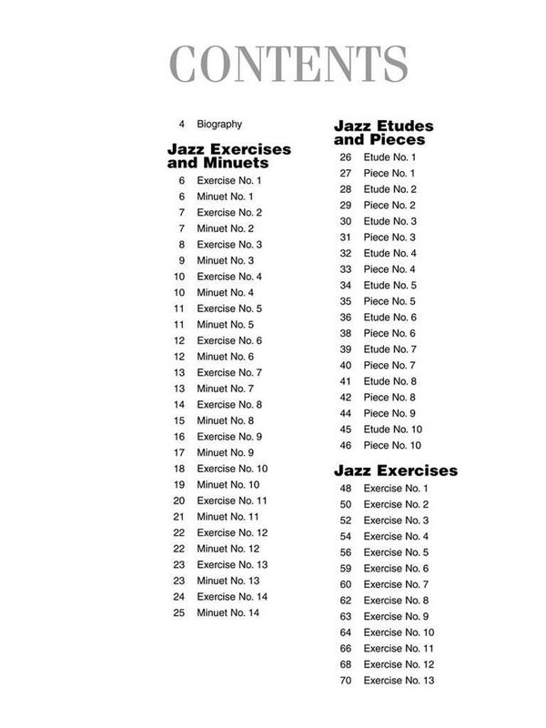 Jazz Exercises, Minuets, Etudes & Pieces