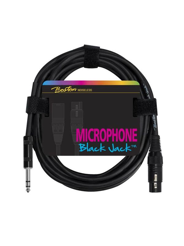Boston Black Jack Microphone Cable XLR (f) - Tele 1.0 (bal)