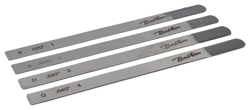Boston violin nut file set .020 - .026 -.032 -.040