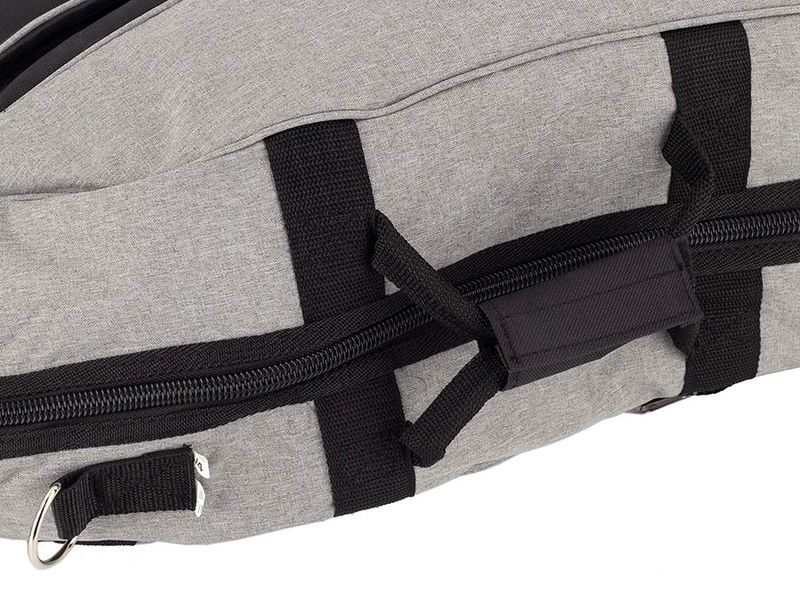 Boston CT-112-GR cello bag 1/2 light grey, 19 mm. padded, 2 straps, various pockets