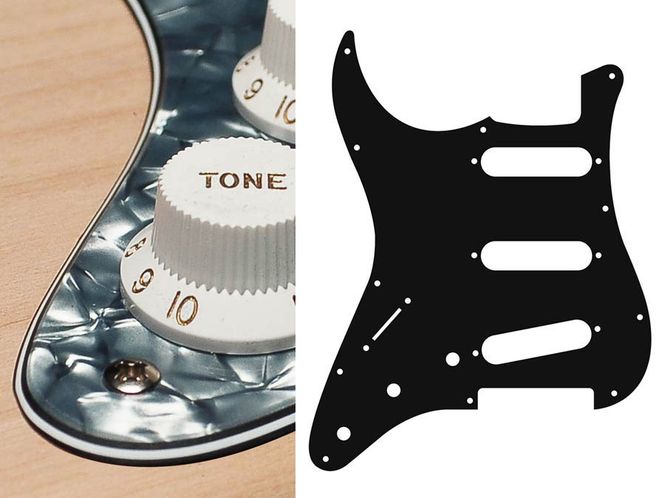 Hovedbilde Boston SL-413 Pickguard Strat - Pearl Black ...