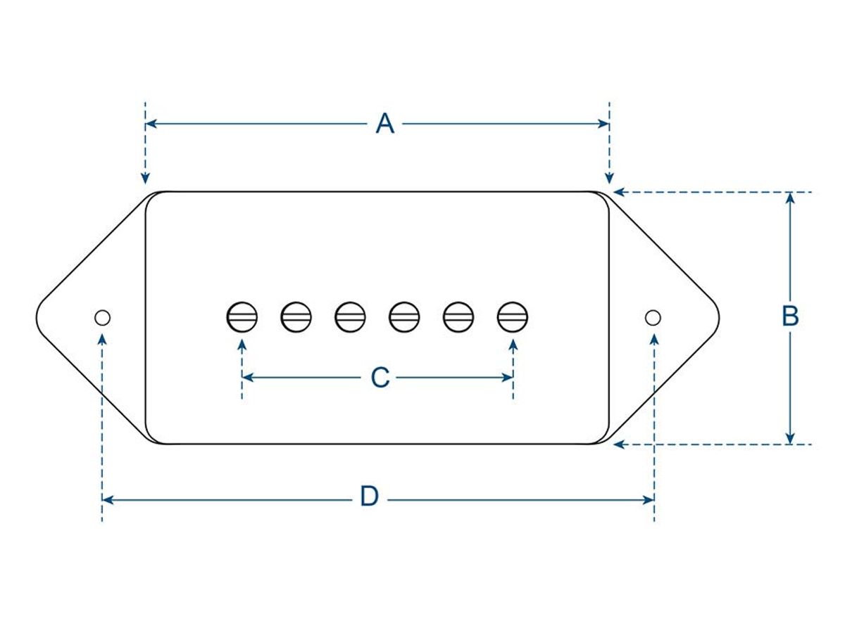 Boston VDE-46 Vintage Single Coil Neck - Black