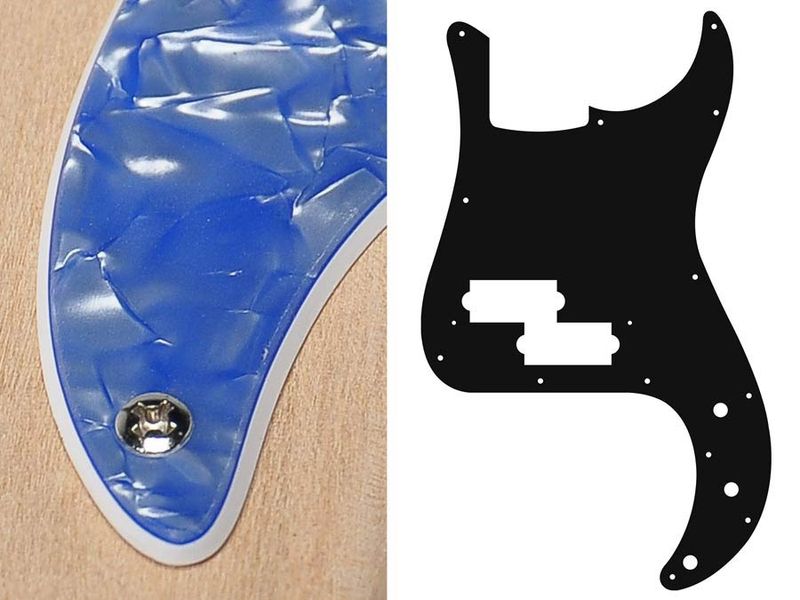 Boston PB-215 Pickguard P-Bass - Pearl Ocean Blue