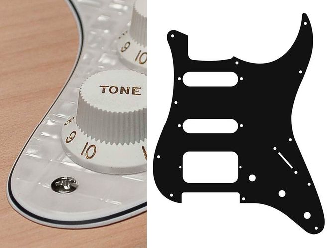 Hovedbilde Boston ST-423 Pickguard Strat - Pearl White ...