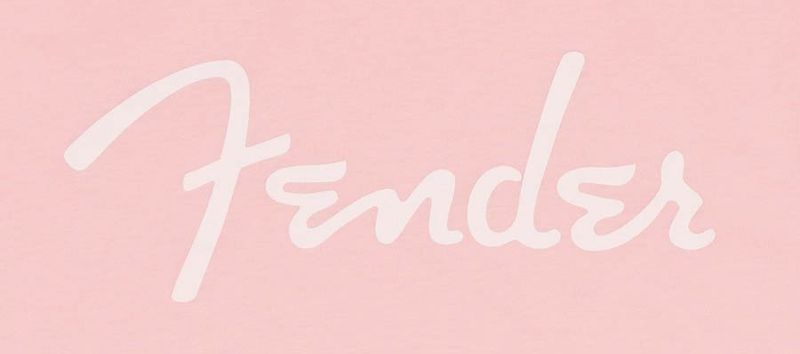 Fender  T-Shirts spaghetti logo, shell pink, L