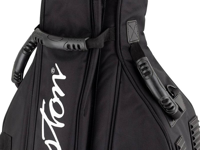 Boston deluxe cello bag 4/4, black 1680D nylon, 25mm polyethylene foam padding with luxe velour interior