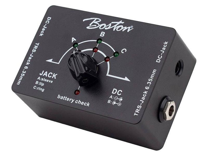 Boston cable tester for 6.3mm jack TRS and DC cables