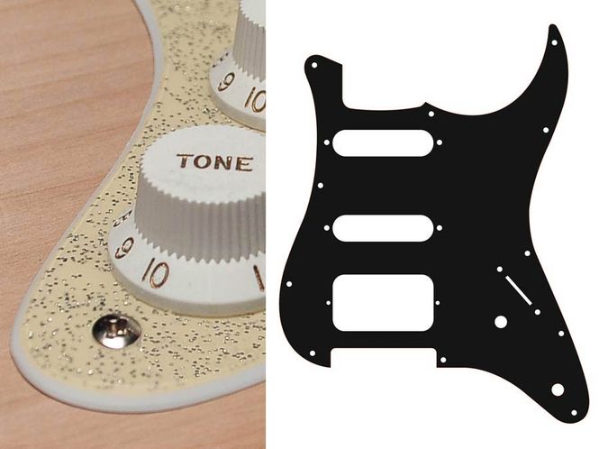 Hovedbilde Boston ST-222 Pickguard Strat - Sparkling Gold