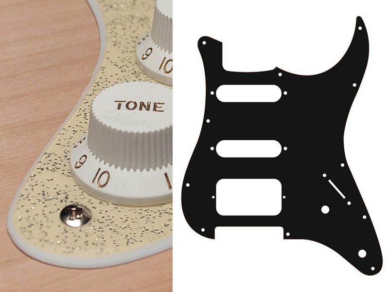 Boston ST-222 Pickguard Strat - Sparkling Gold