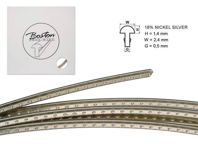Hovedbilde Boston Fret Wire 5 m - 6105 Narrow Jumbo
