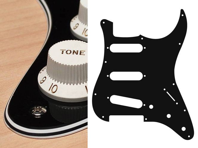Hovedbilde Boston ST-413 Pickguard Strat - Black