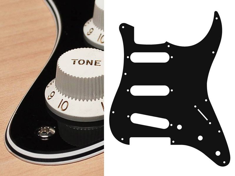 Boston ST-413 Pickguard Strat - Black