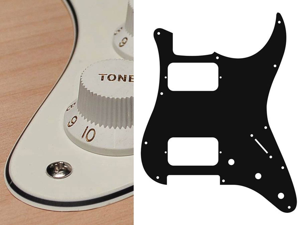 Boston ST-333 Pickguard Strat - Vintage White