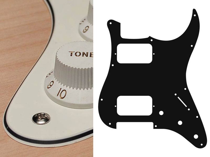 Boston ST-333 Pickguard Strat - Vintage White