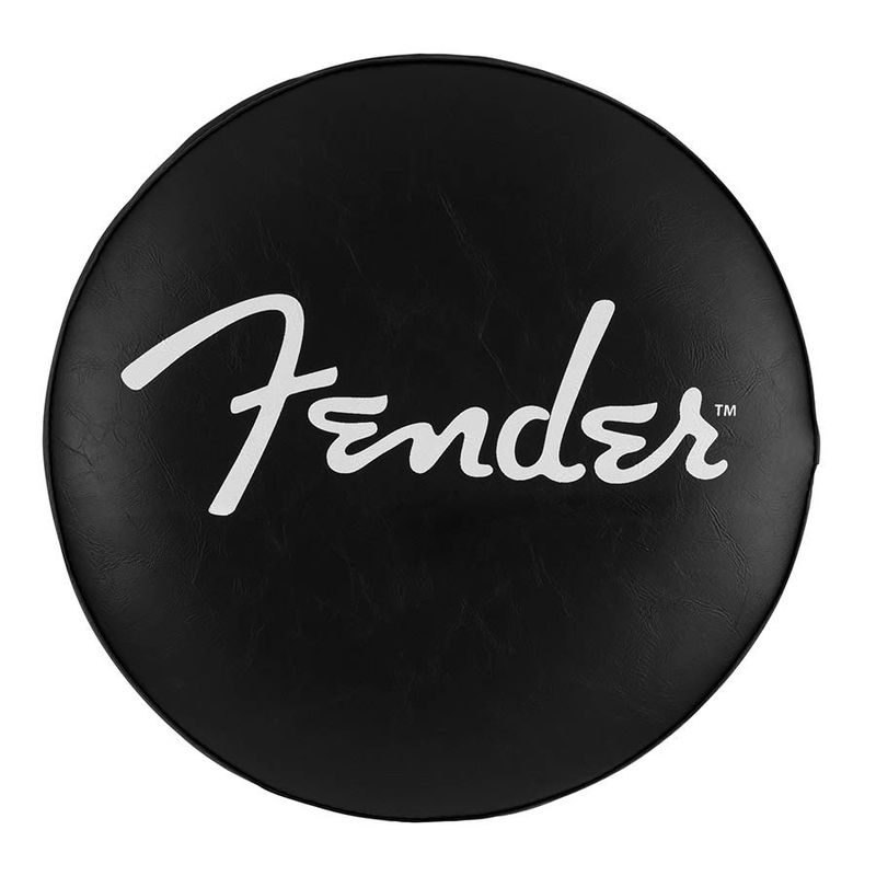 Fender  Spaghetti logo pick pouch barstool, black/chrome, 30