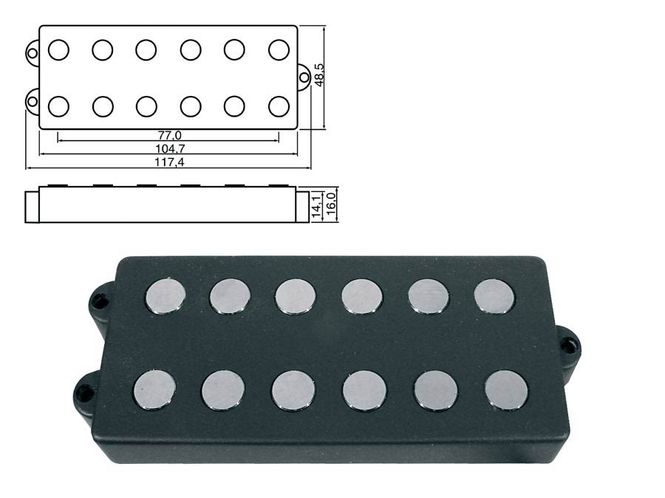 Hovedbilde Boston PU-966 Pickup MM-Model 6-str