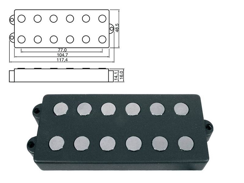 Boston PU-966 Pickup MM-Model 6-str