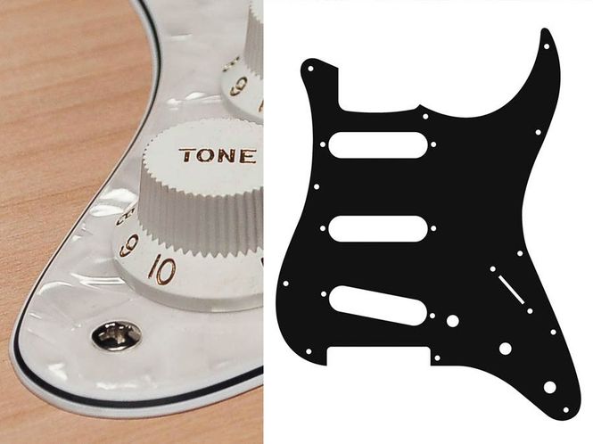 Hovedbilde Boston ST-413 Pickguard Strat - Pearl White