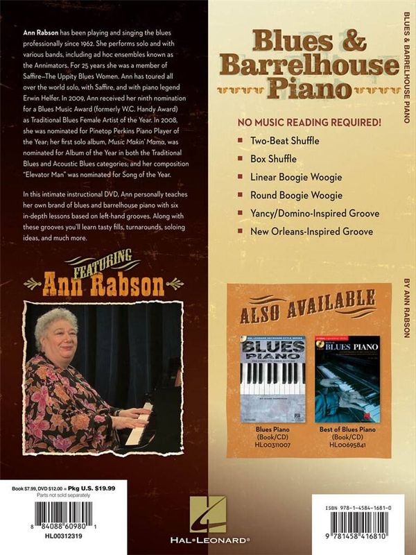 Blues & Barrelhouse Piano Keyboard
