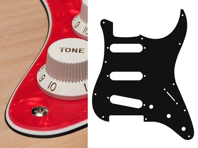 Hovedbilde Boston ST-313 Pickguard Strat - Pearl Red