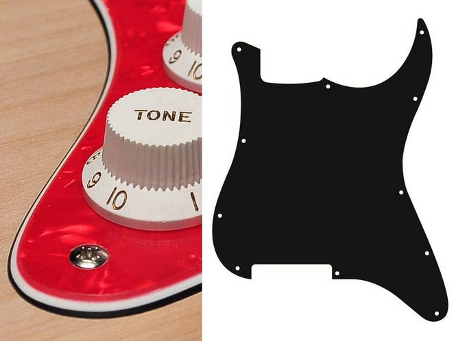 Hovedbilde Boston ST-300 Pickguard Strat - Pearl Red