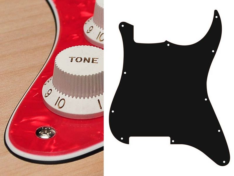 Boston ST-300 Pickguard Strat - Pearl Red