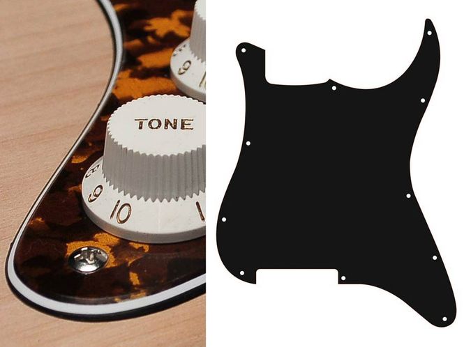 Hovedbilde Boston ST-300 Pickguard Strat - Tiger Yellow