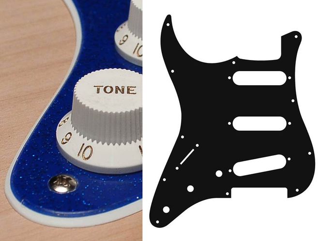 Hovedbilde Boston SL-213 Pickguard Strat - Sparkling Blue (Lefthand)