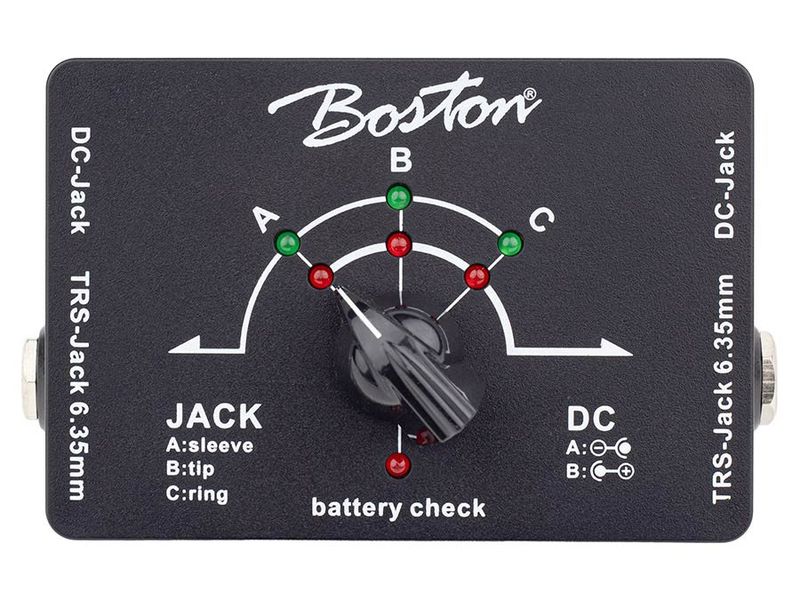 Boston cable tester for 6.3mm jack TRS and DC cables
